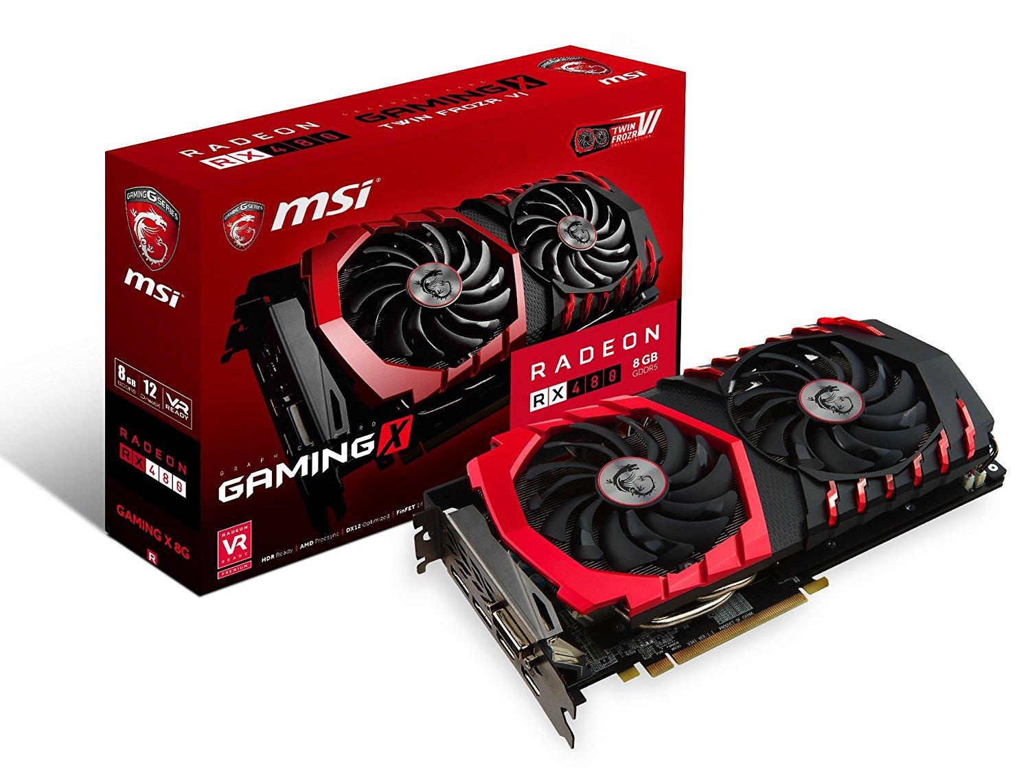 MSI GAMING Radeon RX 480 GDDR5 8GB